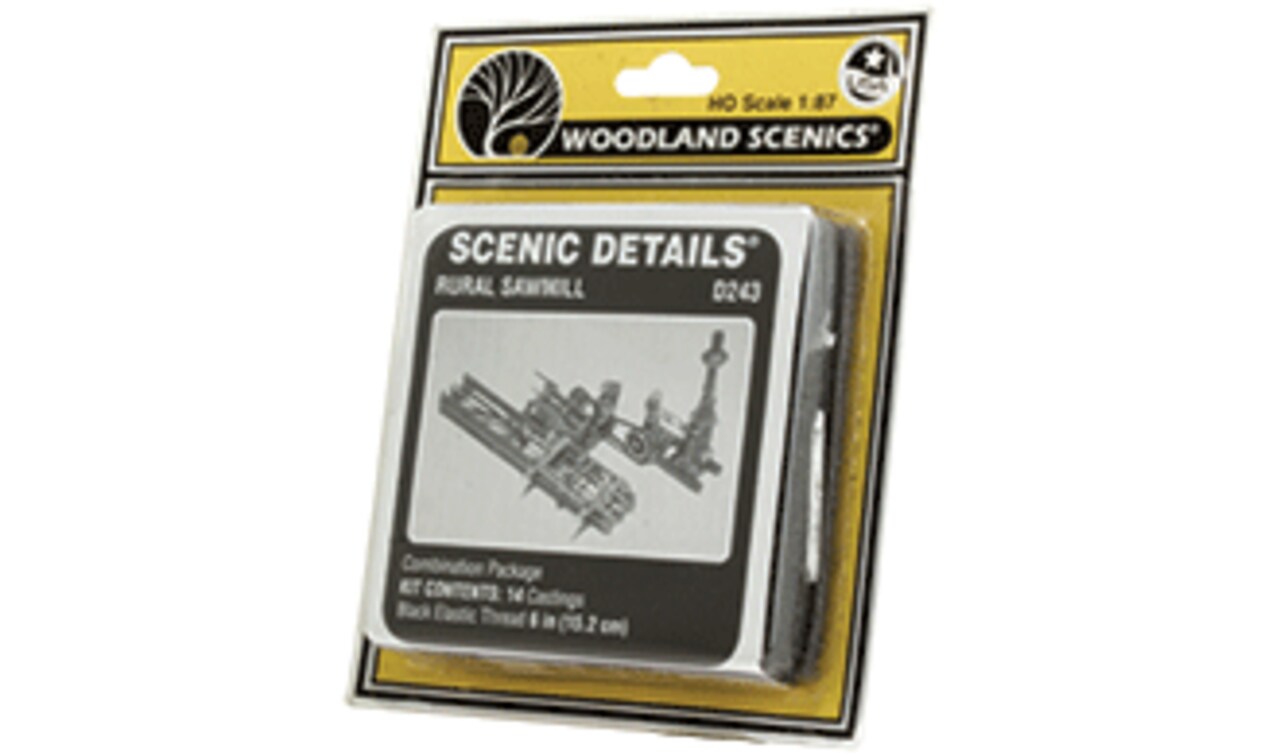 Woodland Scenics HO-Scale RURAL SAWMILL SC DETAILS Scenery Accessories